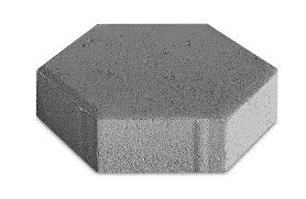 Pavé autobloquant hexagonal
